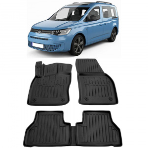 Volkswagen Caddy Iv (2020-) Set covorase auto cauciuc G.Modern Line 3D accesorii pentru autoturismul tau - masina v66759