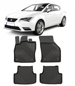 Volkswagen Golf 7 Sportsvan Din 05.2014 - 12.2020, Van , Set Covorase Auto Tip Tavita Premium 3D, din cauciuc accesorii pentru autoturismul tau - masina v168142