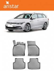 Volkswagen Golf 8, Combi, Din 03.2020 - Prezent , Set Covorase Auto Tip Tavita Premium 3D, din cauciuc accesorii pentru autoturismul tau - masina v173430