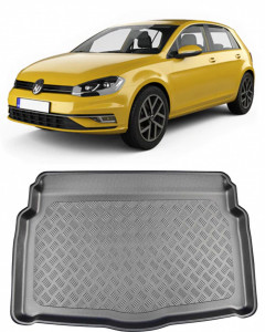 Volkswagen Golf 8 Hatchback din 12.2019 - Prezent, Tavita Pentru Portbagaj Lux Premium Dedicata, Portbagaj Inferior Roata Rezerva Ingusta *2 accesorii pentru autoturismul tau - masina v191270