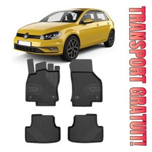 Volkswagen Golf VIII Din 2019 - Prezent, Hatchback , Set Covorase Auto Tip Tavita Premium 3D, din cauciuc