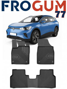 Volkswagen Id.4 Din 12.2020 - Prezent, Suv , Set Covorase Auto Tip Tavita Premium 3D, din cauciuc accesorii pentru autoturismul tau - masina v163719
