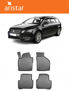 Volkswagen Passat B6, Combi, Din 2005 - 09.2010 , Set Covorase Auto Tip Tavita Premium 3D, din cauciuc accesorii pentru autoturismul tau - masina v174949