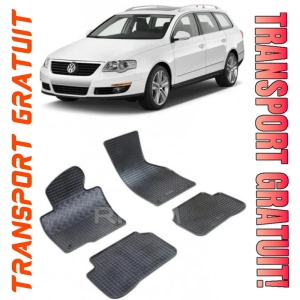 Volkswagen Passat B6, Combi, fabricat din 2005 - 09.2010, set covorase auto dedicate, din cauciuc 100% Premium