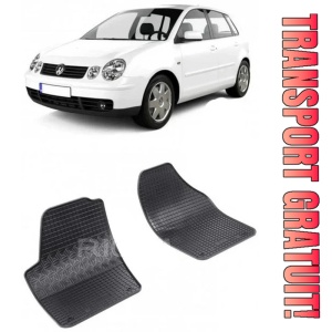 Volkswagen Polo IV, Hatchback, fabricat din 11.2001 - 2009, 2 Locuri, set covorase auto dedicate, din cauciuc 100% Premium