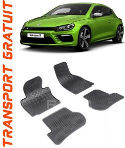 Volkswagen Scirocco III, Coupe, fabricat din 06.2008 - 2017, set covorase auto dedicate, din cauciuc 100% Premium accesorii pentru autoturismul tau - masina v154593