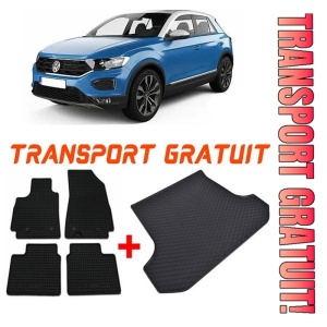 Volkswagen T-Roc din 12.2017 - Prezent Suv Portbagaj Inferior *1, Set Covorase + tavita portbagaj auto