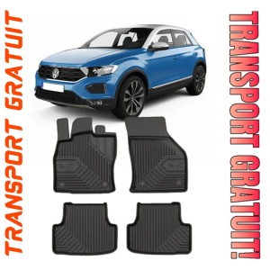 Volkswagen T-Roc Din 12.2017 - Prezent, Suv , Set Covorase Auto Tip Tavita Premium 3D, din cauciuc