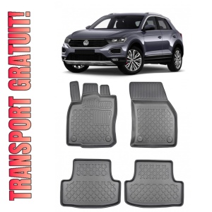 Volkswagen T-Roc, Suv, Din 12.2017 - Prezent , Set Covorase Auto Tip Tavita Premium 3D, din cauciuc