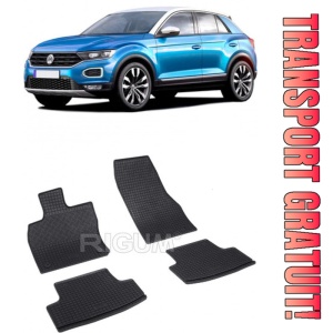 Volkswagen T-Roc, Suv, fabricat din 12.2017 - Prezent, set covorase auto dedicate, din cauciuc 100% Premium