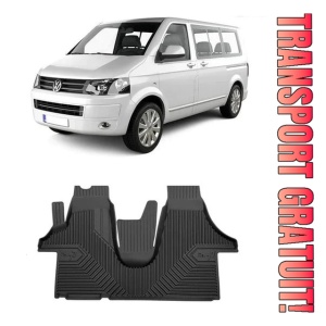 Volkswagen T5 Din 2003 - 05.2015, Van , Set Covorase Auto Tip Tavita Premium 3D, din cauciuc