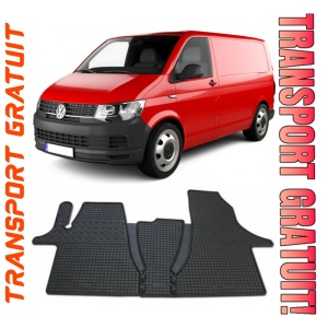 Volkswagen T6 Caravelle fabricat din 2019 - Prezent, Van, 2-3 Locuri, set covorase auto dedicate, din cauciuc 100% Premium