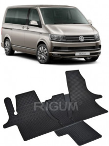 Volkswagen T6 MultIVan fabricat din 2019 - Prezent, Van, set covorase auto dedicate, din cauciuc 100% Premium accesorii pentru autoturismul tau - masina v152208
