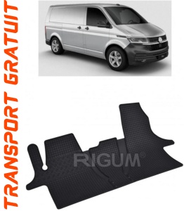 Volkswagen T6 Transporter fabricat din 2019 - Prezent, Van, 2-3 Locuri, set covorase auto dedicate, din cauciuc 100% Premium accesorii pentru autoturismul tau - masina v150761