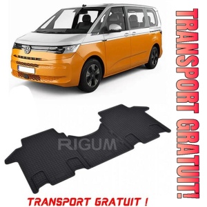 Volkswagen T7 MultIVan fabricat din 2022 - Prezent, Van, set covorase auto dedicate, RANDUL 2, din cauciuc 100% Premium - Transport Gratuit