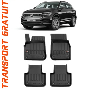 Volkswagen Touareg III, Suv, Din 07.2018 - Prezent , Set Covorase Auto Tip Tavita Premium 3D, din cauciuc accesorii pentru autoturismul tau - masina v171908