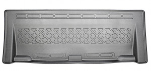 Volkswagen Touran I, Van, Din 03.2003 - 08.2015, Rand 3 , Set Covorase Auto Tip Tavita Premium 3D, din cauciuc accesorii pentru autoturismul tau - masina v174121