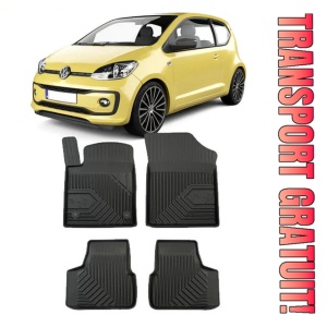 Volkswagen Up! Din 09.2011 - Prezent, Hatchback , Set Covorase Auto Tip Tavita Premium 3D, din cauciuc