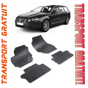 Volvo V70 III, Combi, fabricat din 09.2007 - 2016, set covorase auto dedicate, din cauciuc 100% Premium