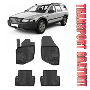 Volvo Xc70 I Din 2000 - 2007, Combi , Set Covorase Auto Tip Tavita Premium 3D, din cauciuc