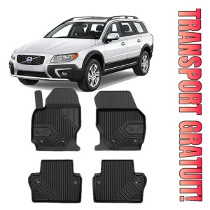 Volvo Xc70 III Din 2014 - 2016, Combi , Set Covorase Auto Tip Tavita Premium 3D, din cauciuc