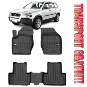 Volvo Xc90 I Din 2002 - 04.2015, Suv , Set Covorase Auto Tip Tavita Premium 3D, din cauciuc