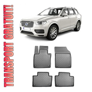 Volvo Xc90 II, Suv, Din 05.2015 - Prezent , Set Covorase Auto Tip Tavita Premium 3D, din cauciuc