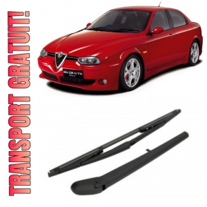Alfa Romeo 156 Brat stergator pentru luneta spate cu lamela 370 mm, compatibil cu Alfa Romeo 156 Hatchback fabricat intre 1997-2010, calitate extra