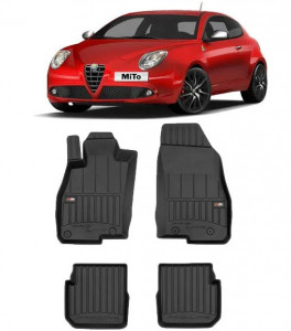 Alfa Romeo Mito Din 09.2008 - 12.2018, Hatchback , Set Covorase Auto Tip Tavita Premium 3D, din cauciuc accesorii pentru autoturismul tau - masina v162929