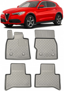 Alfa Romeo Stelvio Set covorase auto tip tavita compatibile Alfa Romeo Stelvio fabricatie 01.2017 - prezent, caroserie suv accesorii pentru autoturismul tau - masina v111255