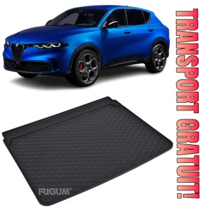Alfa Romeo Tonale Tavita pentru portbagaj din cauciuc, compatibila Alfa Romeo Tonale fabricatie 05.2022 - prezent, caroserie suv, portbagaj inferior si superior