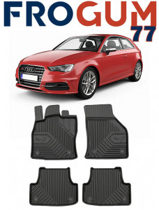 Audi A3 8V Din 08.2012 - 03.2020, Hatchback , Set Covorase Auto Tip Tavita Premium 3D, din cauciuc accesorii pentru autoturismul tau - masina v169093