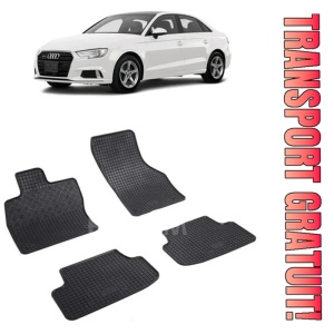 Audi A3 8V, Sedan, fabricat din 09.2013 - 03.2020, set covorase auto dedicate, din cauciuc 100% Premium