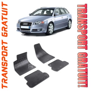 Audi A4 B7, Combi, fabricat din 11.2004 - 03.2008, set covorase auto dedicate, din cauciuc 100% Premium