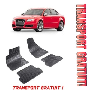 Audi A4 B7, Sedan, fabricat din 11.2004 - 10.2007, set covorase auto dedicate, din cauciuc 100% Premium - Transport Gratuit