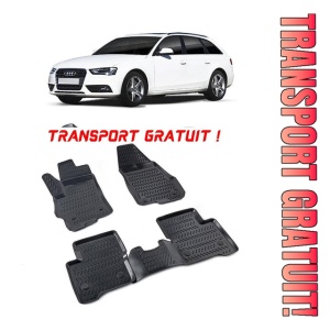 Audi A4 B8 (Typ 8K) 2008-2016 Set 4 covorase auto din cauciuc tip tavita premium line 3D - Transport Gratuit!