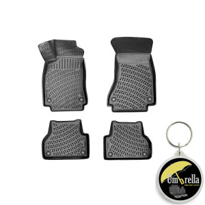 Audi A5 I 2007-2016 Set 4 covorase auto din cauciuc tip tavita premium line 3D accesorii pentru autoturismul tau - masina v241699