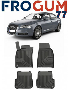 Audi A6 C6 Din 03.2006 - 2011, Sedan , Set Covorase Auto Tip Tavita Premium 3D, din cauciuc accesorii pentru autoturismul tau - masina v165859