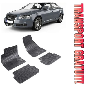 Audi A6 C6, Sedan, fabricat din 03.2004 - 03.2006, set covorase auto dedicate, din cauciuc 100% Premium