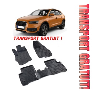 Audi A7 I (Type 4G8) 2010-2017 Set 4 covorase auto din cauciuc tip tavita premium line 3D - Transport Gratuit!