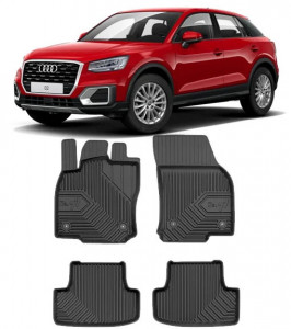 Audi Q2 Din 10.2016 - Prezent, Suv , Set Covorase Auto Tip Tavita Premium 3D, din cauciuc accesorii pentru autoturismul tau - masina v166904