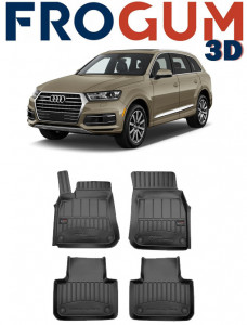 Audi Q7 4M, Suv, Din 06.2015 - Prezent , Set Covorase Auto Tip Tavita Premium 3D, din cauciuc accesorii pentru autoturismul tau - masina v174304