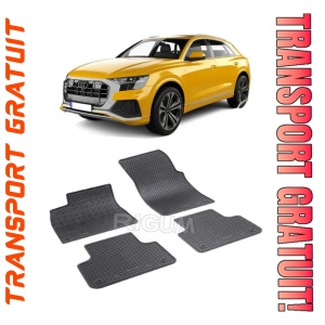 Audi Q8 4M, Suv, fabricat din 07.2018 - Prezent, set covorase auto dedicate, din cauciuc 100% Premium