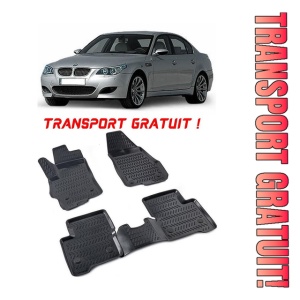 Bmw 5 E60 / E61 2003-2010 Set 4 covorase auto din cauciuc tip tavita premium line 3D - Transport Gratuit!