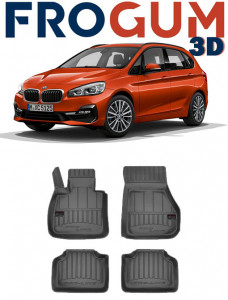 Bmw Seria 2 F45, Van, Din 09.2014 - Prezent , Set Covorase Auto Tip Tavita Premium 3D, din cauciuc accesorii pentru autoturismul tau - masina v174250