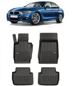 Bmw Seria 3 E46 Din 1998 - 08.2005, Combi, X-DrIVe , Set Covorase Auto Tip Tavita Premium 3D, din cauciuc accesorii pentru autoturismul tau - masina v161987