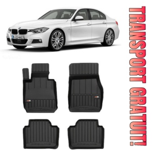 Bmw Seria 3 F30 Din 01.2012 - 02.2019, Sedan Fara X-DrIVe , Set Covorase Auto Tip Tavita Premium 3D, din cauciuc