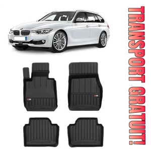 Bmw Seria 3 F31, Din 12.2012 - 02.2019, Combi , Set Covorase Auto Tip Tavita Premium 3D, din cauciuc