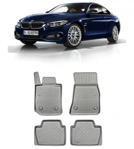 Bmw Seria 4 G22, Coupe, Din 10.2020 - Prezent , Set Covorase Auto Tip Tavita Premium 3D, din cauciuc accesorii pentru autoturismul tau - masina v171336