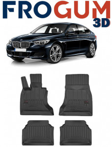 Bmw Seria 5 F07, Gran Turismo, Din 10.2009 - 2017 , Set Covorase Auto Tip Tavita Premium 3D, din cauciuc accesorii pentru autoturismul tau - masina v174173